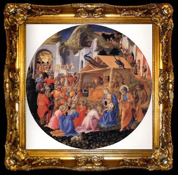 framed  Fra Filippo Lippi The Adoration of the Magi, ta009-2